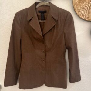 The Limited Stretch brown blazer in size S